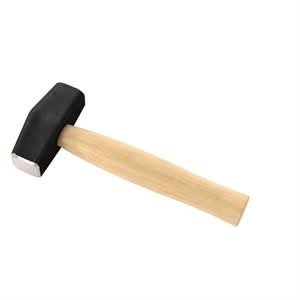 Bon 11-317 Mashing Hammer - 4 Lb Wood Handle Rust resistant black finish | Masonry Tool for Pros