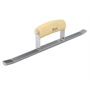 Bon Pro Plus 11-334 Sledrunner - Half Rnd 14" X 3/4" Wood Handle Turned up on both ends | Masonry Tool for Pros