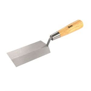 Bon 11-631 Margin Trowel - Carbon Steel 5" X 2" Wood Handle nan | Masonry Tool for Pros