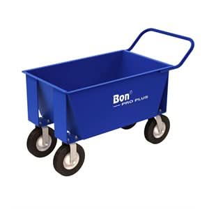 Bon Pro Plus 11-682 Mortar Buggy - 6.5 Cubic Feet - 10" Pneumatic Wheels  | Masonry Tool for Pros