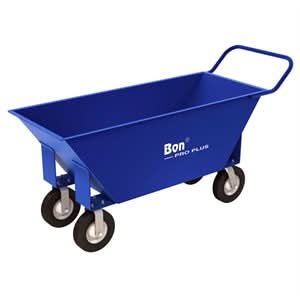 Bon Pro Plus 11-787 Mortar Buggy - 10 Cubic Feet - 10" Pneumatic Wheels  | Masonry Tool for Pros
