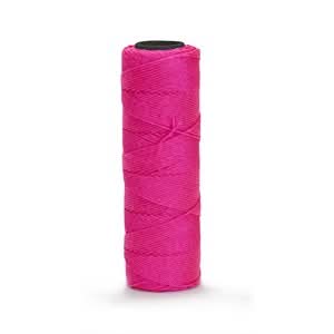 Bon 81-185 Line - Nylon #15 Twist - 1000 Foot Neon Pink Will not rot or mildew | Masonry Tool for Pros