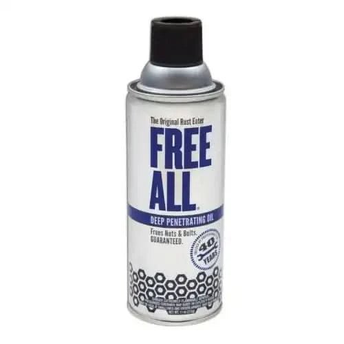Free All Deep Penetrating Oil Rust Remover, Loosen Rusty Nuts & Bolts, Screws, Clamps, Pipes, 11 oz. Aerosol, 2 Pack Free All Deep Penetrating Oil Rust Remover, Loosen Rusty Nuts & Bolts, Screws, Clamps, Pipes, 11 oz. Aerosol, 2 Pack