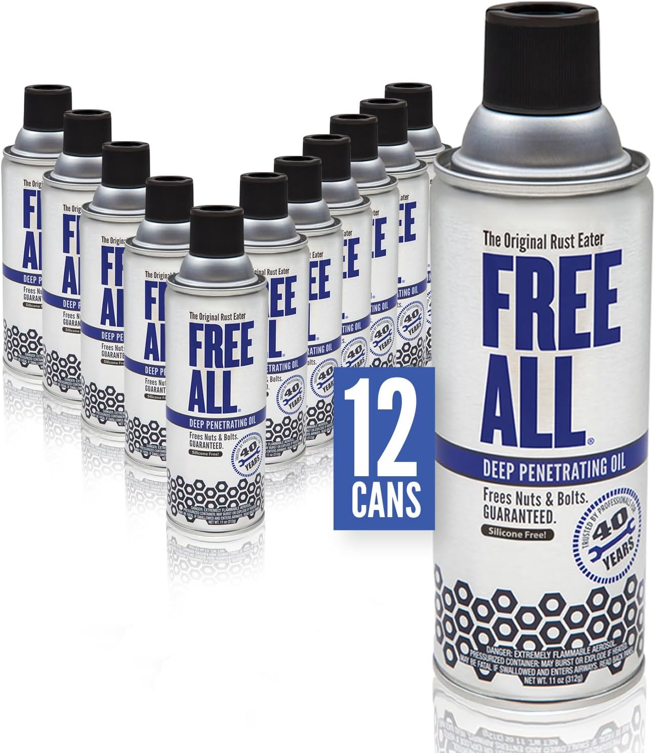 11 oz Free All Deep Penetrating Oil - Powerful Lubricant for All Your Industrial Needs - Bayou Tool