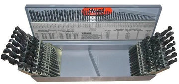 115 Piece HSS Polished Jobber Length Drill Bit Set, 1/16" - 1/2", A - Z, 1 - 60 - High Performance & Durable Cutting Tool | Drill America - Bayou Tool