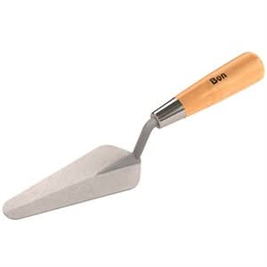 Bon Pro Plus 12-181 Duckbill Trowel - 5-1/2" X 2" Wood Handle 5-1/2" x 2" blade | Masonry Tool for Pros