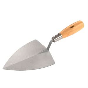 Bon Pro Plus 12-201 Tilesetting Trowel - 7" X 4 3/8" Wood Handle 7" x 4 -1/2" | Masonry Tool for Pros