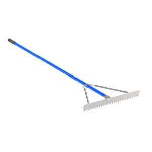 Bon 12-224 Base Rake - 30" - 6 Foot Snap Handle Equipped with reinforcement braces | Hardscape Tool for Pros