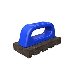Bon 12-280 Rub Brick - Fluted 6" X 3" X 1" - 60 Grit - Plastic Handle | Ironworking & Rebar Tool for Pros