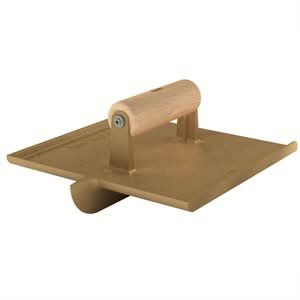 Bon 12-791 Groover - Bronze 8" X 8" Bit 1" X 3/8" Wood Handle Matching walking tools available | Concrete Tool for Pros