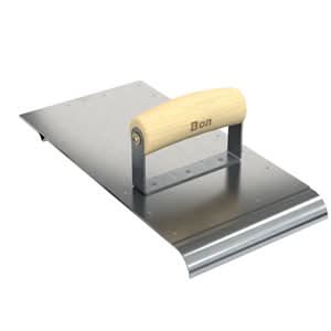 Bon 12-885 Edger/Groover - 6" X 12" - 1/4" Bit - 3/4" Radius Wood Handle 3/4" lip | Concrete Tool for Pros