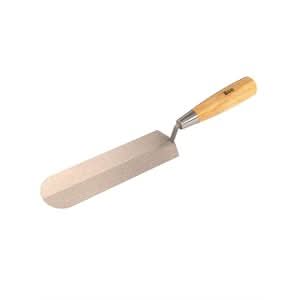 Bon Pro Plus 21-188 Coke Trowel - Round End 8" - Wood Handle | Masonry Tool for Pros