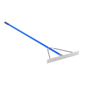 Bon 22-241 Smooth Roofing Lute Rake - Aluminum 30" - 6 Foot Aluminum Handle Equipped with reinforcement braces | Roofing Tool for Pros