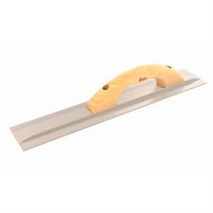 Bon 22-304 Mag Float -Square End - 18" X 3 1/8" Wood Handle Perfect balance and feel | Concrete Tool for Pros