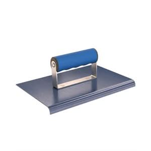 BonTradeTough 22-733 Edger - Blue Steel 9" X 6" - 3/8" Radius 1/2" Lip Comfort Grip Handle | Concrete Tool for Pros
