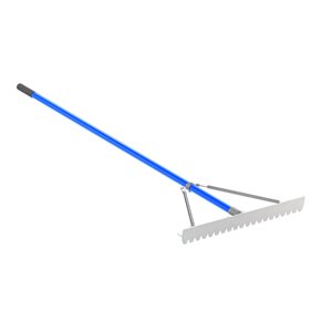 Bon 22-987 Roofing Lute Rake - Aluminum 30" - 6 Foot Aluminum Handle Equipped with reinforcement braces | Roofing Tool for Pros