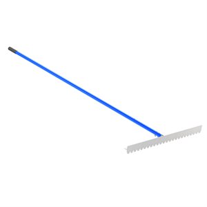 Bon 28-136 Lute Rake T Connector Blunt Tooth 36" 8 Foot Handle | Roofing Tool for Pros