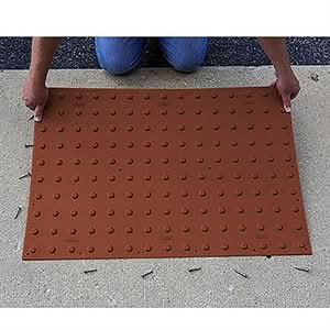 None 34-192 Ada Pad Wet-Set  2 Foot X 3 Foot Colonial Red Long term durability | Concrete Tool for Pros