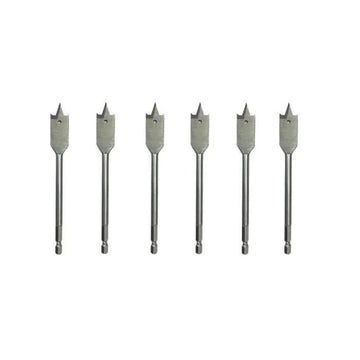 6 Piece 6" Spade Bit Set - High Performance & Durable Cutting Tool | Drill America - Bayou Tool