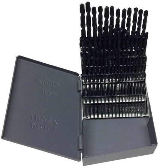 60 Piece HSS Black Oxide Jobber Length Drill Bit Set, D/AN, 1 - 60 - High Performance & Durable Cutting Tool | Drill America - Bayou Tool