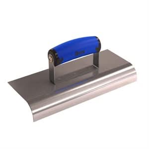 Bon 62-460 Edger - Stainless Steel 10" X 4" - 1" Radius X 1 1/4" Lip Comfort Grip Handle 10" long x 4" wide edger | Concrete Tool for Pros