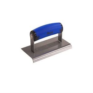 Bon 62-843 Edger - Stainless Steel 6" X 3" - 3/8" Radius X 1/2" Lip Comfort Grip Handle 6" long x 3" wide edger | Concrete Tool for Pros