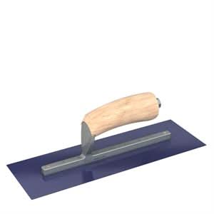 Bon Steel City 66-176 Finish Trowel - Square - Blue Steel - 12 X 4 - Wood Professional grade trowels | Concrete Tool for Pros