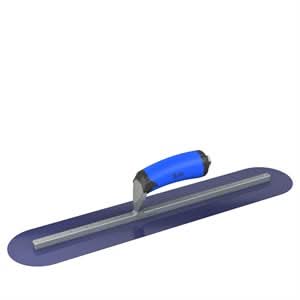 Bon Steel City 67-155 Finish Trowel - Round - Blue Steel - 20 X 4 - Comfort Grip Professional grade trowels | Concrete Tool for Pros
