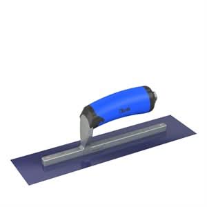 Bon Steel City 67-175 Finish Trowel - Square - Blue Steel - 12 X 3 - Comfort Grip Professional grade trowels | Concrete Tool for Pros