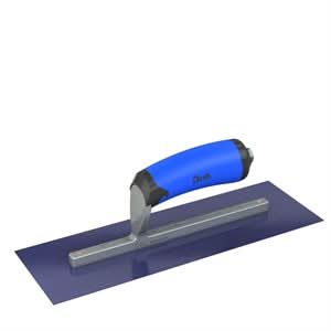 Bon Steel City 67-176 Finish Trowel - Square - Blue Steel - 12 X 4 - Comfort Grip Professional grade trowels | Concrete Tool for Pros