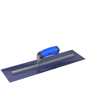 Bon Steel City 67-183 Finish Trowel - Square - Blue Steel - 18 X 5 - Comfort Grip Professional grade trowels | Concrete Tool for Pros