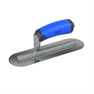 Bon Steel City 67-190 Finish Trowel - Round - Carbon Steel - 10 X 3 - Comfort Grip - Long Shank Professional grade trowels | Concrete Tool for Pros