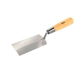 Bon 70-152 Margin Trowel - Stainless Steel 5" X 1 1/2" Wood Handle | Masonry Tool for Pros