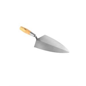 Bon Pro Plus 72-352 Brick Trowel - Carbon Steel Philadelphia 11" Wood Handle Precision ground for balance | Masonry Tool for Pros