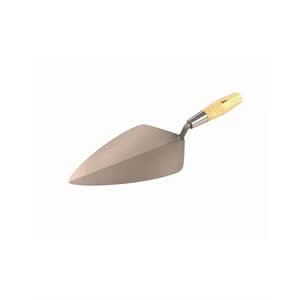 Bon Pro Plus 72-432 Brick Trowel - Carbon Steel Wide London 10" Wood Handle Precision ground for balance | Masonry Tool for Pros