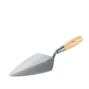 Bon Keystone 72-532 Brick Trowel Forged 10" Narrow London Wood Handle Will not weaken or crack | Masonry Tool for Pros