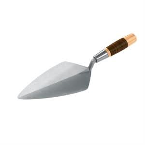 Bon Keystone 72-535 Brick Trowel Forged 10" Narrow London Leather Handle Will not weaken or crack | Masonry Tool for Pros