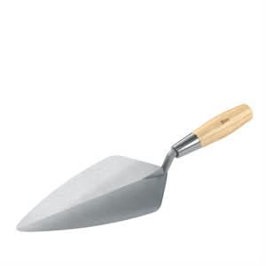 Bon Keystone 72-552 Brick Trowel Forged 11" Narrow London Wood Handle Will not weaken or crack | Masonry Tool for Pros