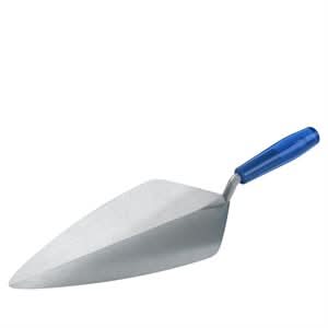 Bon Keystone 72-586 Brick Trowel Forged 13" Narrow London Plastic Handle Will not weaken or crack | Masonry Tool for Pros