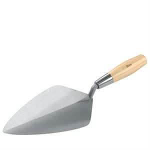 Bon Keystone 72-602 Brick Trowel Forged 10" Wide London Wood Handle Will not weaken or crack | Masonry Tool for Pros