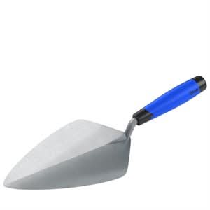 Bon Keystone 72-609 Brick Trowel Forged 10" Wide London Comfort Handle Will not weaken or crack | Masonry Tool for Pros