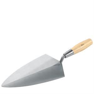 Bon Keystone 72-652 Brick Trowel Forged 12" Philadelphia Wood Handle Will not weaken or crack | Masonry Tool for Pros