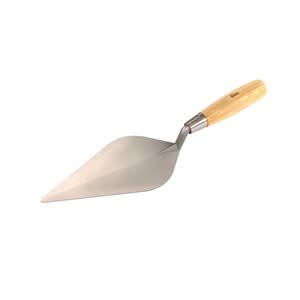 BonTradeTough 73-297 Blocklayer Trowel - Steel Narrow London, 13" Wood Handle Tapered ground | Masonry Tool for Pros