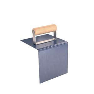 Bon 82-233 Step Tool - Outside Blue Steel 6" X 6" - 3/8" Radius 4" Lip Wood Handle nan | Concrete Tool for Pros