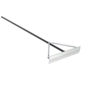 Bon 84-213 Yard Prep Rake - 24" - 72" Aluminum Handle | General Construction Tool for Pros
