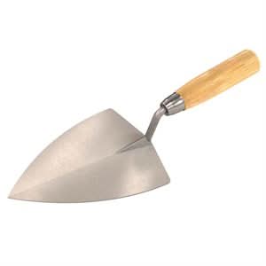 BonTradeTough 87-385 Tilesetting Trowel - Econo 7" X 4 1/2" Wood Handle 7" x 4½" | Masonry Tool for Pros