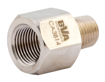 BVA Hydraulics - Fitting Adapter 3/8"-18 Nptf Female X 1/4"-18 Nptf Male 10,000 Psi | Hydraulic Adapters