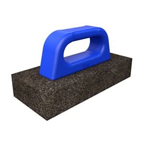 Bon 12 - 281 Rub Brick - No Flute 8" X 3 1/2" X 3/4" - 20 Grit Pl Handle | Ironworking & Rebar Tool for Pros - Bayou Tool