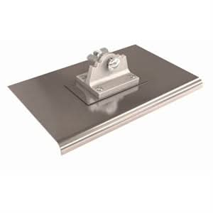 Bon 12 - 286 Walk Edger - Stainless Steel Flip Flop 10" X 6" - 3/8" Radius 1/2" Lip 10" long x 6" wide | Concrete Tool for Pros - Bayou Tool