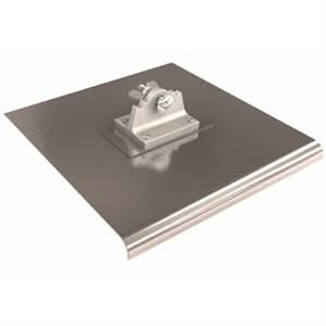 Bon 12 - 288 Walk Edger - Stainless Steel Flip Flop 10" X 10" - 1/2" Radius 5/8" Lip 10" long x 10" wide | Concrete Tool for Pros - Bayou Tool